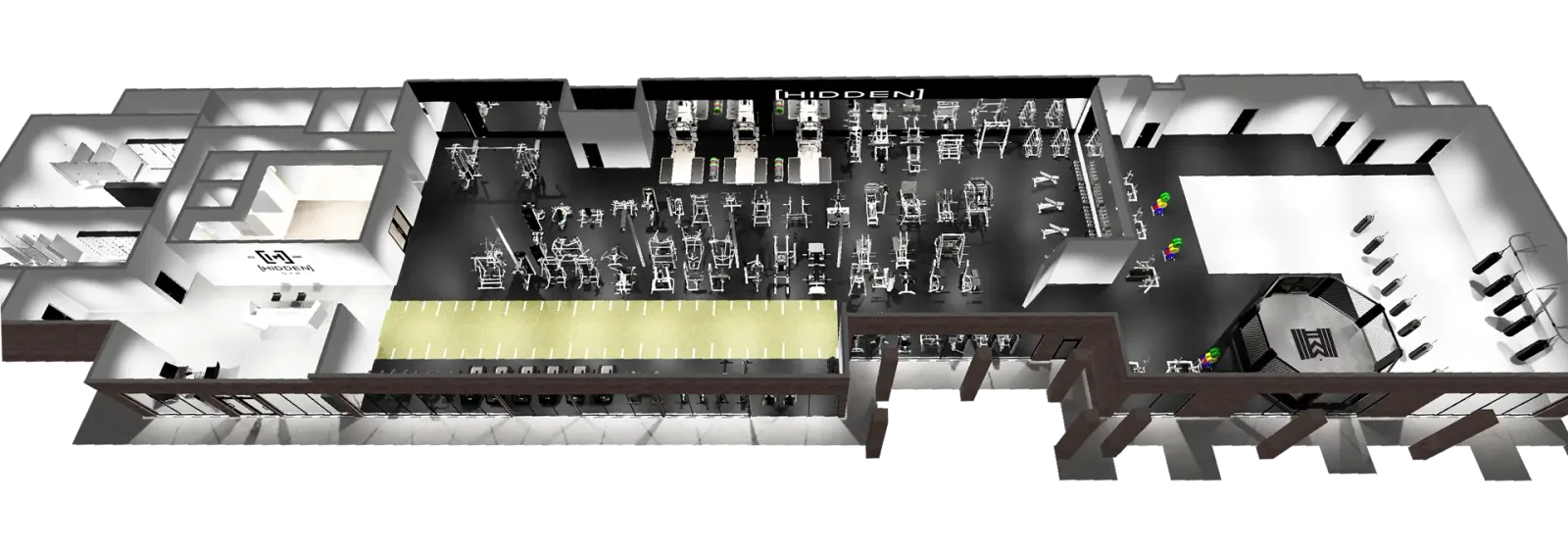 Hidden Gym North Dallas facility layout