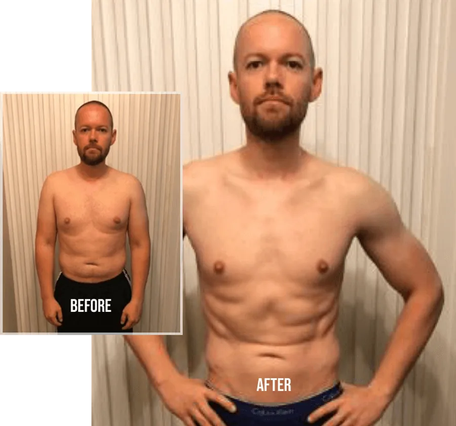 Hidden Gym client before and after transformation 2